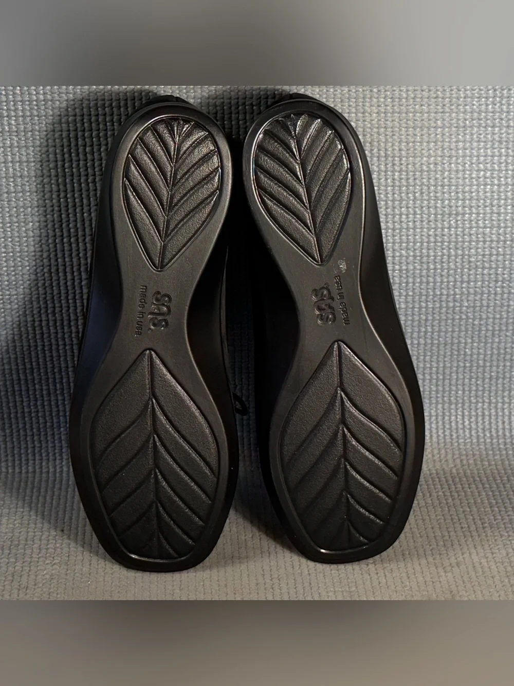 SAS Petra Black Suede Handcraft Comfort Moccasin Lace Shoes Women’s Sz 8.5 Wide